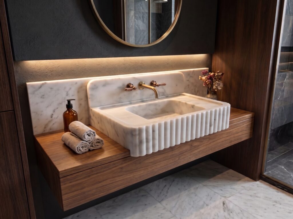 Carrara White Lavobo