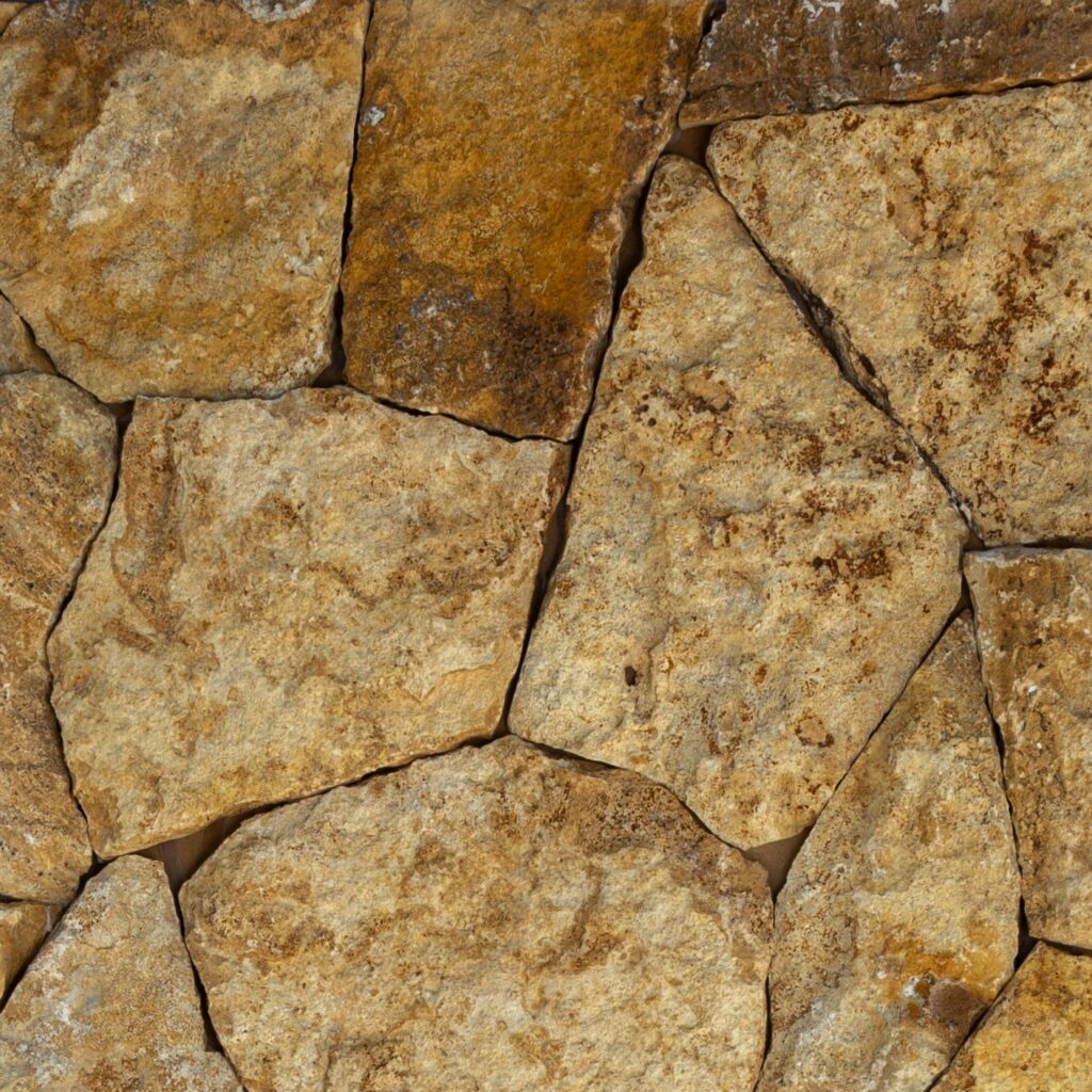 Yellow Traverten Rock Face